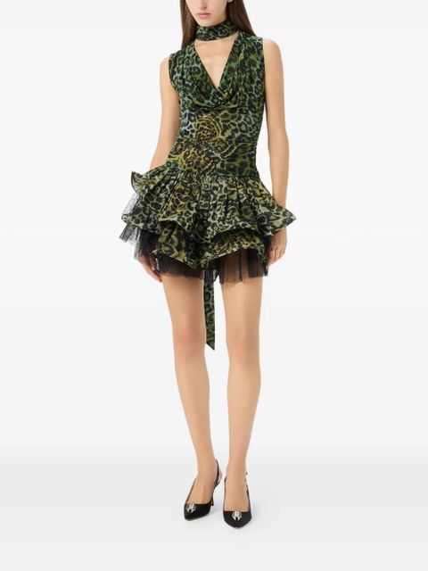 Blumarine cowl-neck top - Green - zdjęcie produktu nr 2