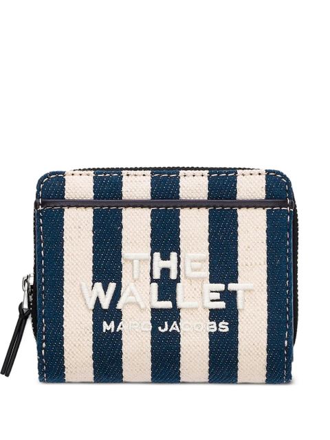 Marc Jacobs striped canvas mini compact wallet - Blue - zdjęcie produktu nr 1
