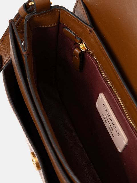 Coccinelle torebka skórzana kolor brązowy E1 SSK 15 01 01