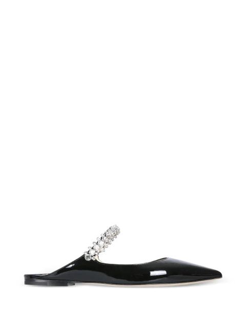 Jimmy Choo Bing crystal-embellished pointed mules - Black - zdjęcie produktu nr 1