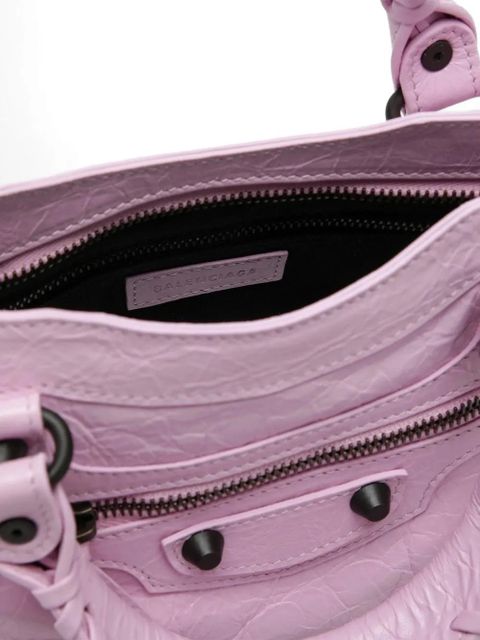 Balenciaga Le City studded zip mini bag - Pink