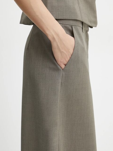 Samsoe Samsoe spódnica z domieszką wełny SATOVE