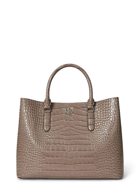 Lauren Ralph Lauren torebka skórzana kolor brązowy 431942189 - zdjęcie produktu nr 1