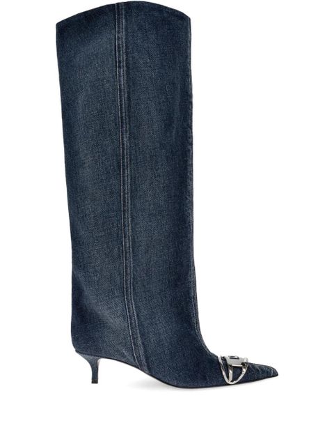 Diesel D-Venus denim boots - Blue - zdjęcie produktu nr 1
