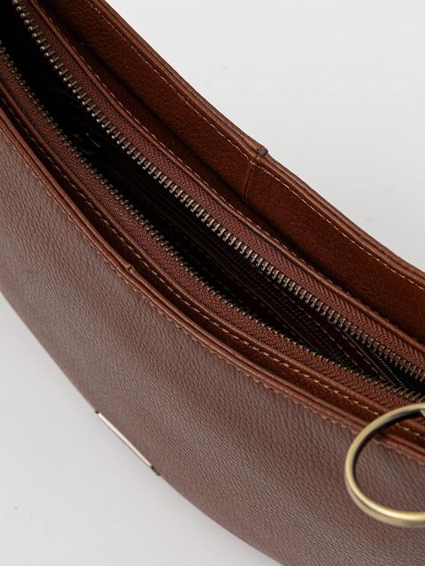 Barbour torebka skórzana kolor brązowy LBA0507