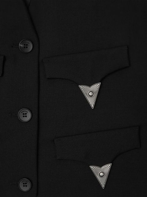 Versace wool-mohair vest - Black