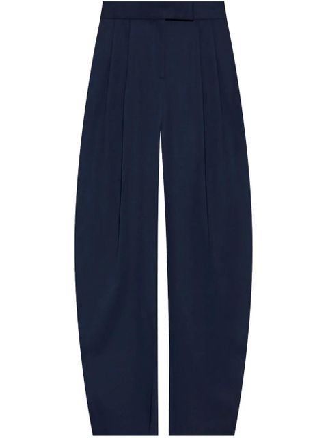 The Attico virgin-wool palazzo pants - Blue - zdjęcie produktu nr 1