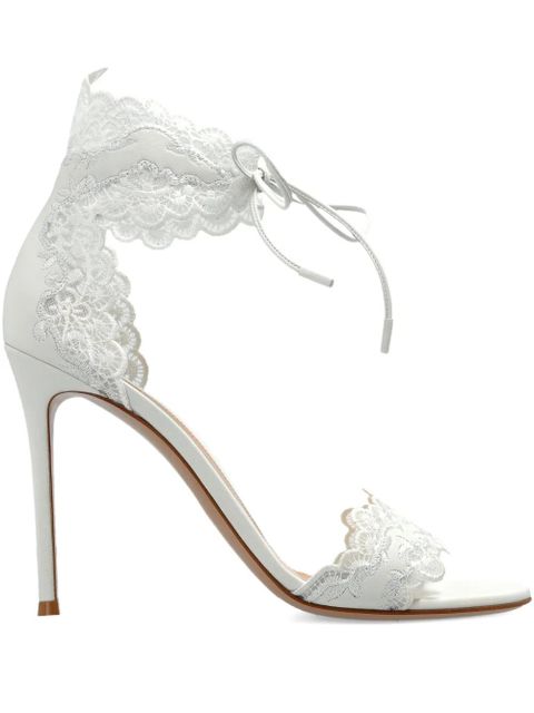 Gianvito Rossi Evie ankle-tie sandals - White - zdjęcie produktu nr 1