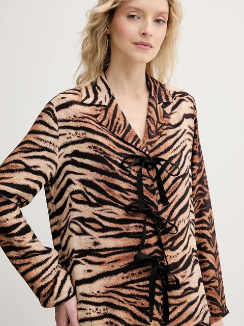 The Sleeper piżama damska kolor brązowy BWSP03A003B