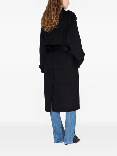 ANINE BING Rickie belted trench coat - Black