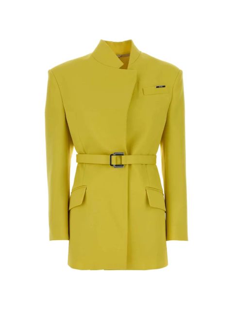 The Attico belted blazer - Yellow - zdjęcie produktu nr 1