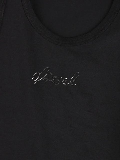 Diesel crystal-embellishment tank top - Black