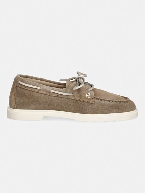 Tommy Hilfiger mokasyny damskie zamszowe LIGHT SUEDE BOAT SHOE - zdjęcie produktu nr 1
