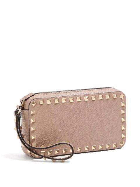Valentino Garavani Rockstud embellished clutch bag - Pink