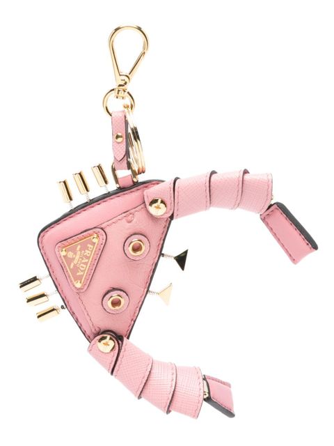 Prada leather key ring - Pink