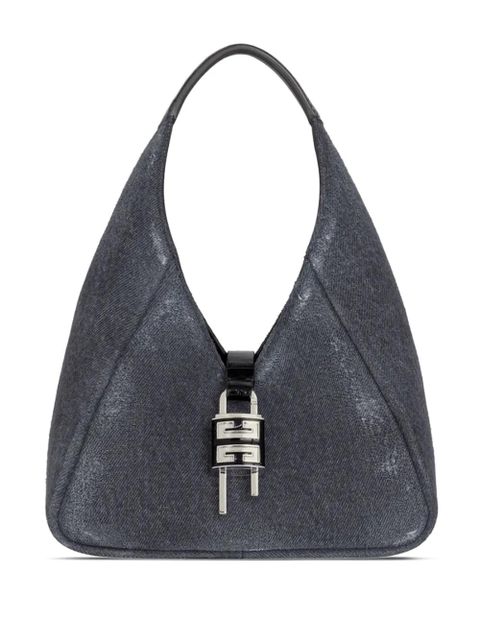 Givenchy mini G-Lock denim shoulder bag - Black - zdjęcie produktu nr 1