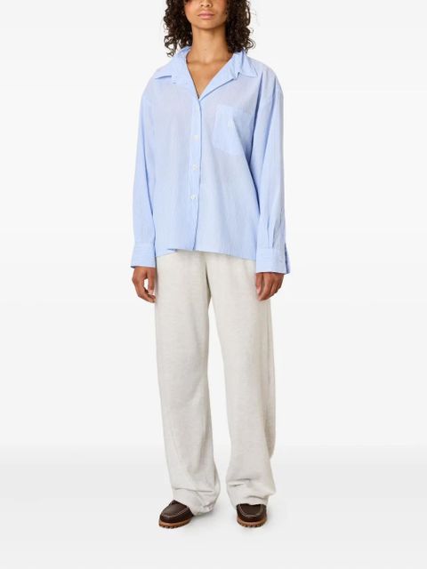 American Vintage Eluabird striped-pattern patch-pocket shirt - Blue - zdjęcie produktu nr 2