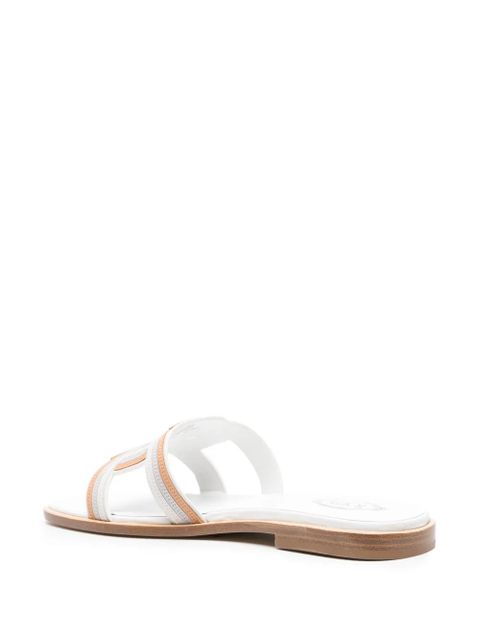 Tod's Kate leather slides - White