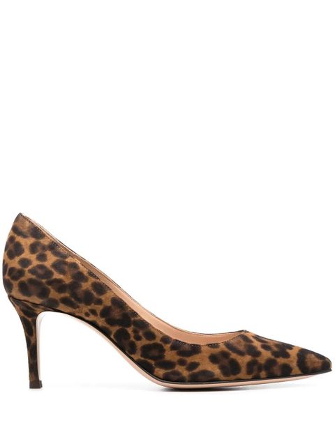 Gianvito Rossi Gianvito 70mm suede pumps - Brown - zdjęcie produktu nr 1