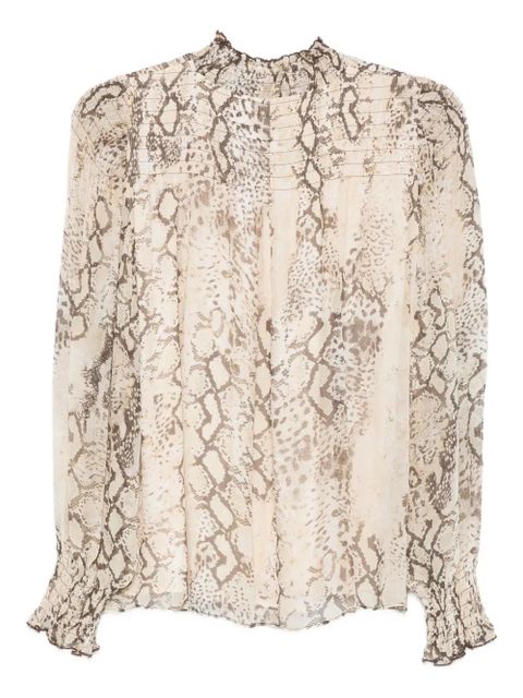 Ba&Sh Shamy high-neck blouse - Neutrals - zdjęcie produktu nr 2