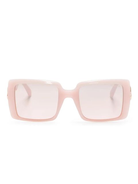 Moncler Eyewear Promenade rectangle-frame sunglasses - Pink - zdjęcie produktu nr 1