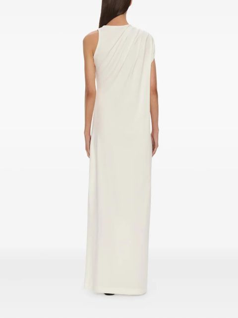 Christopher Esber stone-pin column maxi dress - White