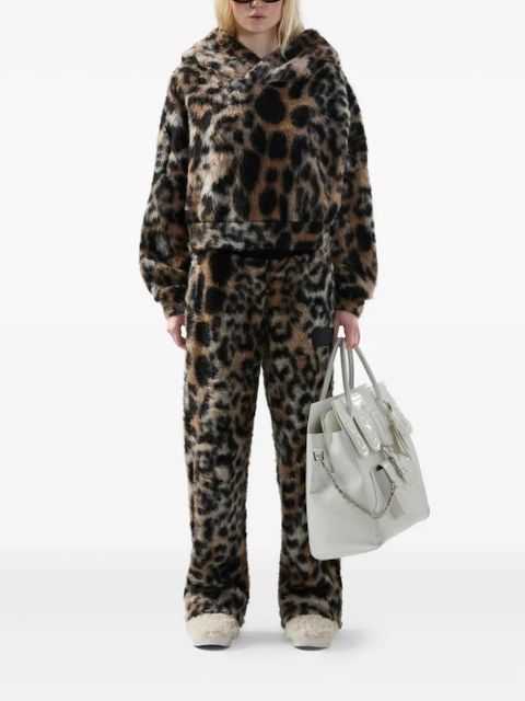 GCDS leopard-print drawstring trousers - Brown - zdjęcie produktu nr 2