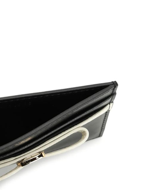 Ferragamo bow-detail cardholder - Black
