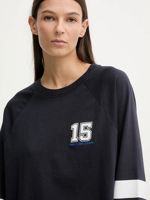 Marc O'Polo longsleeve bawełniany kolor granatowy 5000007518