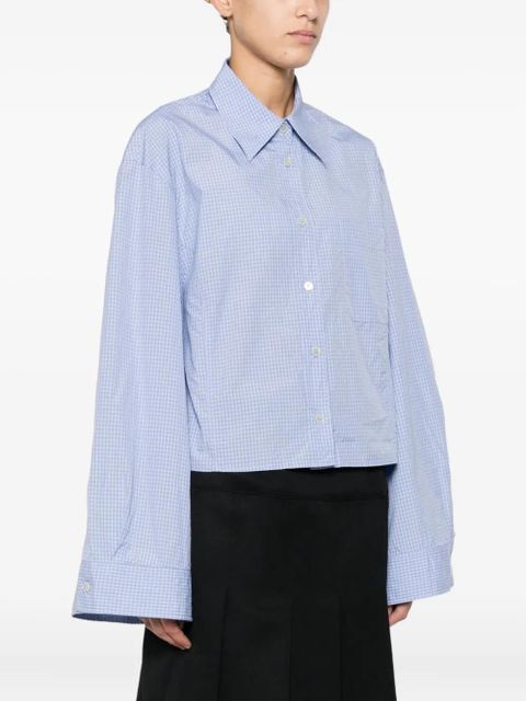 OUR LEGACY Aline long-sleeved shirt - Blue