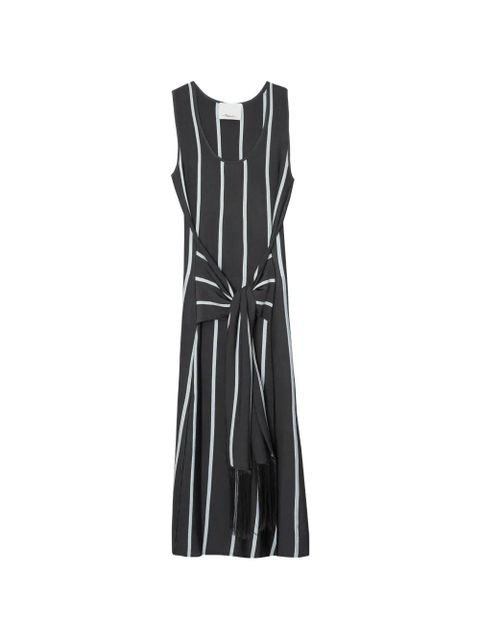 3.1 Phillip Lim striped tassel midi dress - Grey - zdjęcie produktu nr 1