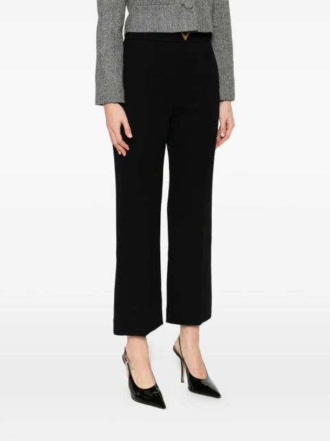 Valentino Garavani vltn straight-leg trousers - Black