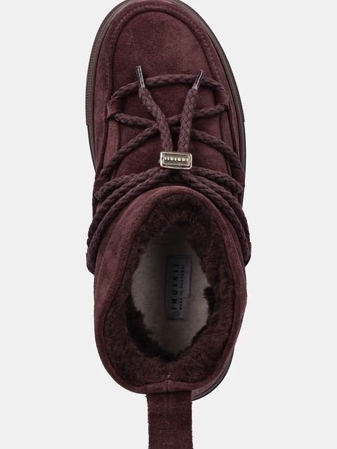 Inuikii śniegowce zamszowe Classic Low kolor bordowy 1001.001.0092.518