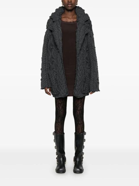 Alexander McQueen cable-knit cardigan - Grey - zdjęcie produktu nr 2