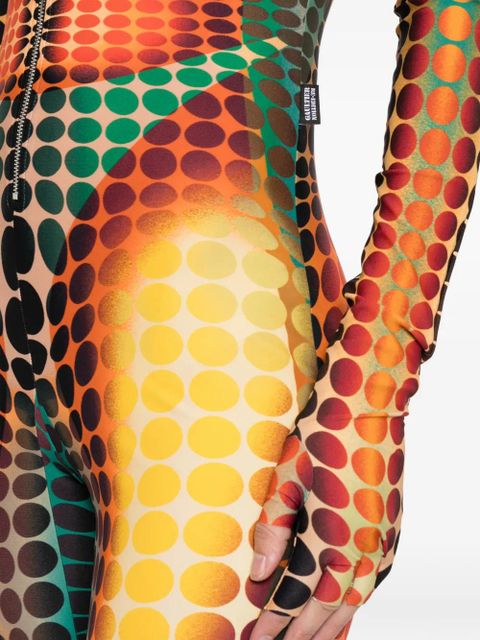 Jean Paul Gaultier zip dotted all in one - Orange