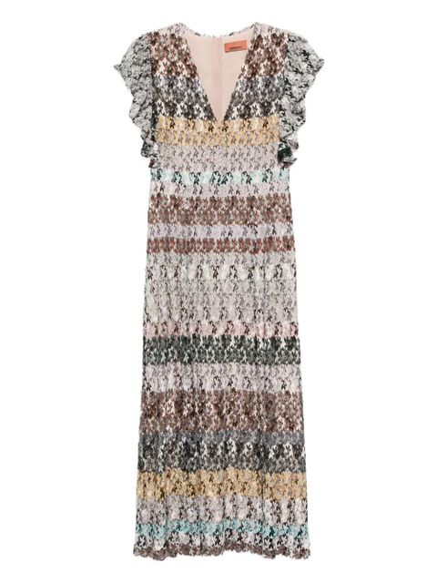 Missoni v-neck midi dress - Black - zdjęcie produktu nr 1