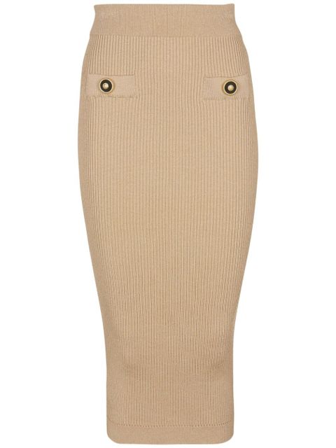 Balmain ribbed skirt - Neutrals - zdjęcie produktu nr 1