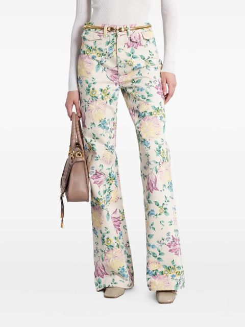 Chloé floral-print jeans - Neutrals - zdjęcie produktu nr 1