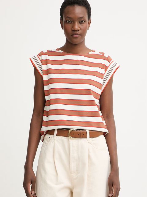 United Colors of Benetton top damski bawełniany z elastanem - zdjęcie produktu nr 2