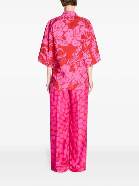 DRIES VAN NOTEN floral-print shirt - Pink