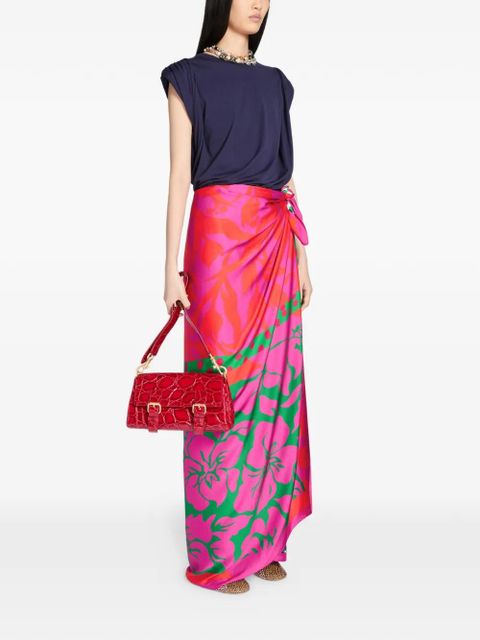 DRIES VAN NOTEN buckle leather shoulder bag - Red - zdjęcie produktu nr 2