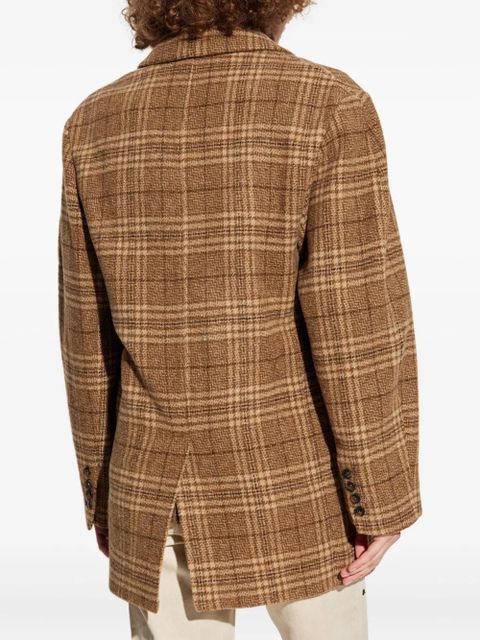 MARANT ÉTOILE Limiza checkered wool coat - Brown