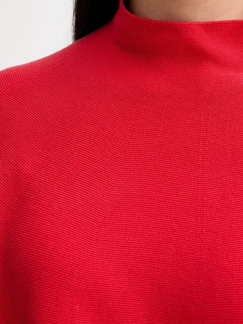 Marc O'Polo sweter bawełniany damski kolor czerwony lekki z półgolfem 600600660271