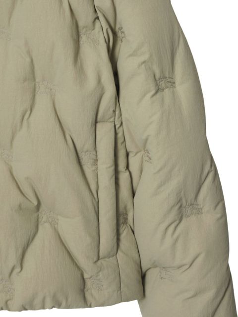 Burberry high-neck quilted jacket - Green