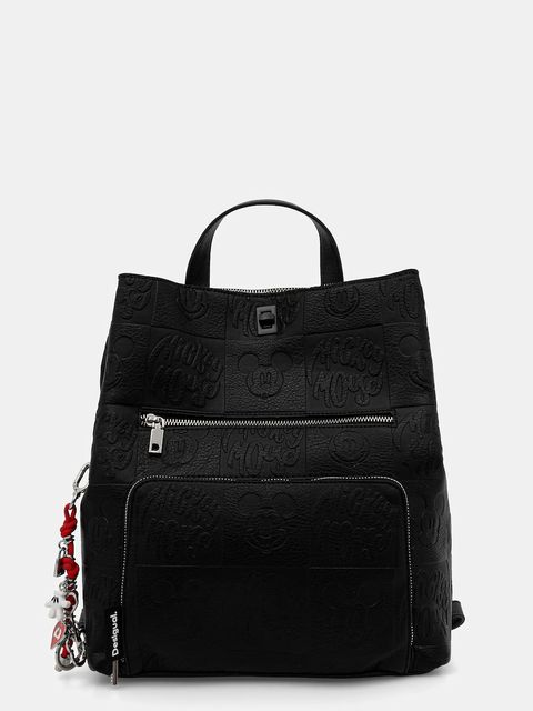 Desigual plecak ALL MICKEY SUMY damski kolor czarny mały z aplikacją 25WAKP02 - zdjęcie produktu nr 1