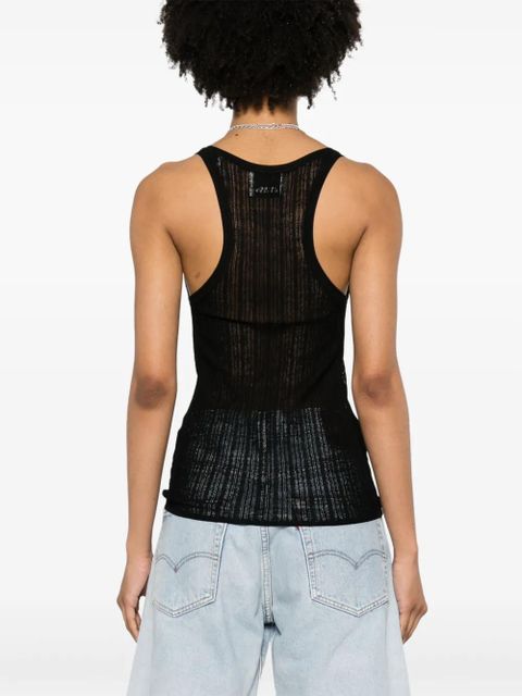 ISABEL MARANT Dorsia open-knit top - Black