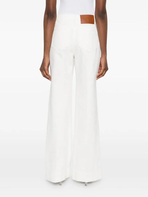 Victoria Beckham patch-pocket jeans - White