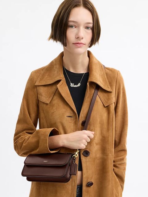 Coach torebka skórzana Elora kolor brązowy CCY30