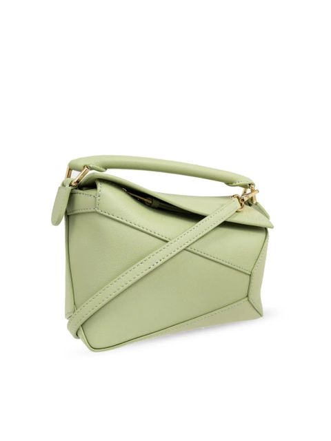 LOEWE mini Puzzle tote bag - Green