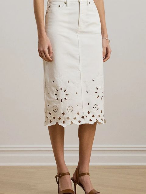 Lauren Ralph Lauren spódnica jeansowa - zdjęcie produktu nr 1